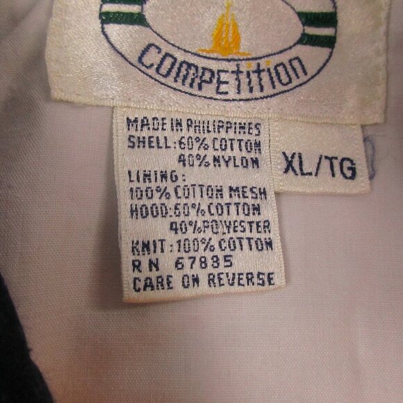 Vintage Nautica Jacket Mens XL White Windbreaker Long Sleeve Hooded Full Zipper - Picture 10 of 14